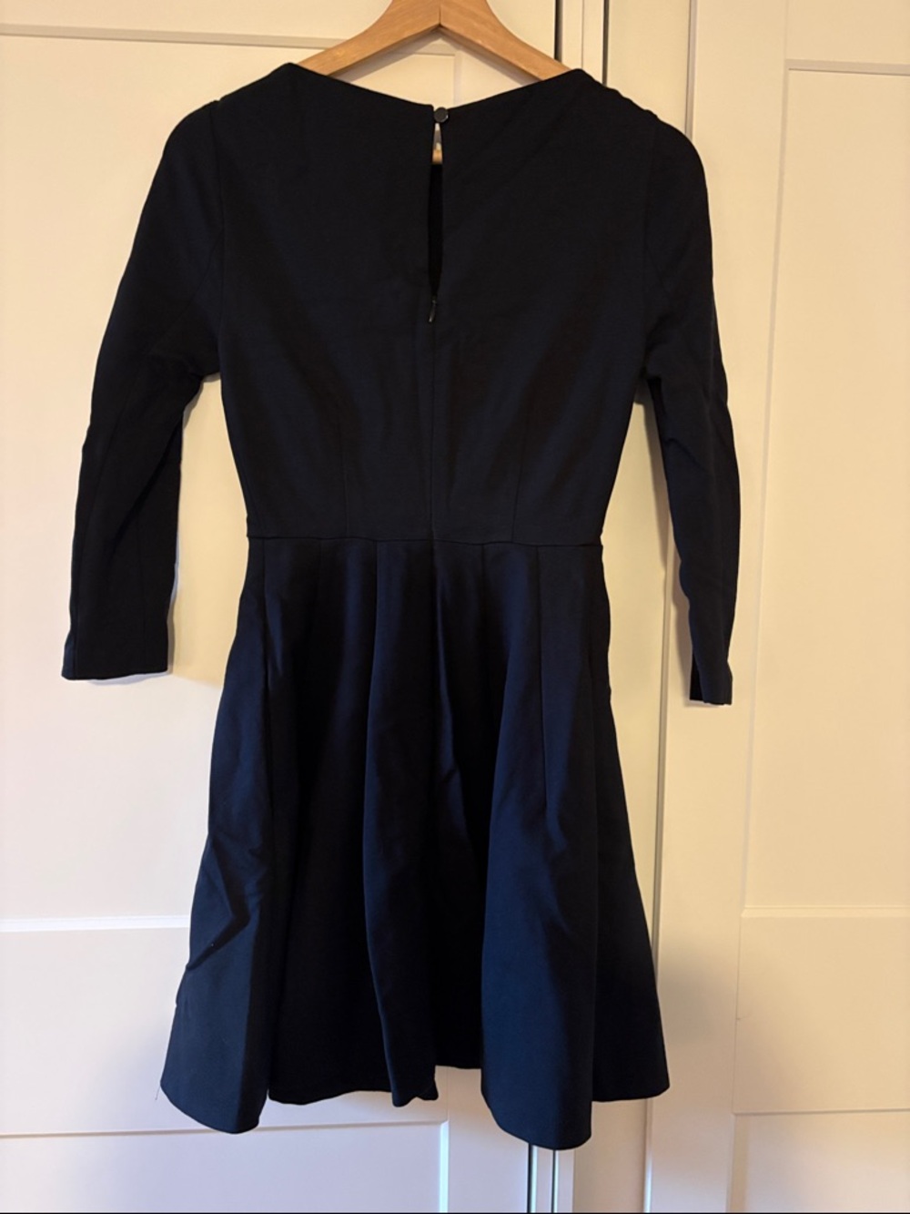 kate spade Black Three-Quarter Sleeve Fit & Flare Dress - Picture 4 of 5